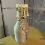 Как сделать вазу из шпагата своими руками